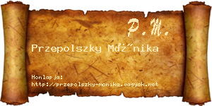 Przepolszky Mónika névjegykártya