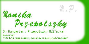 monika przepolszky business card